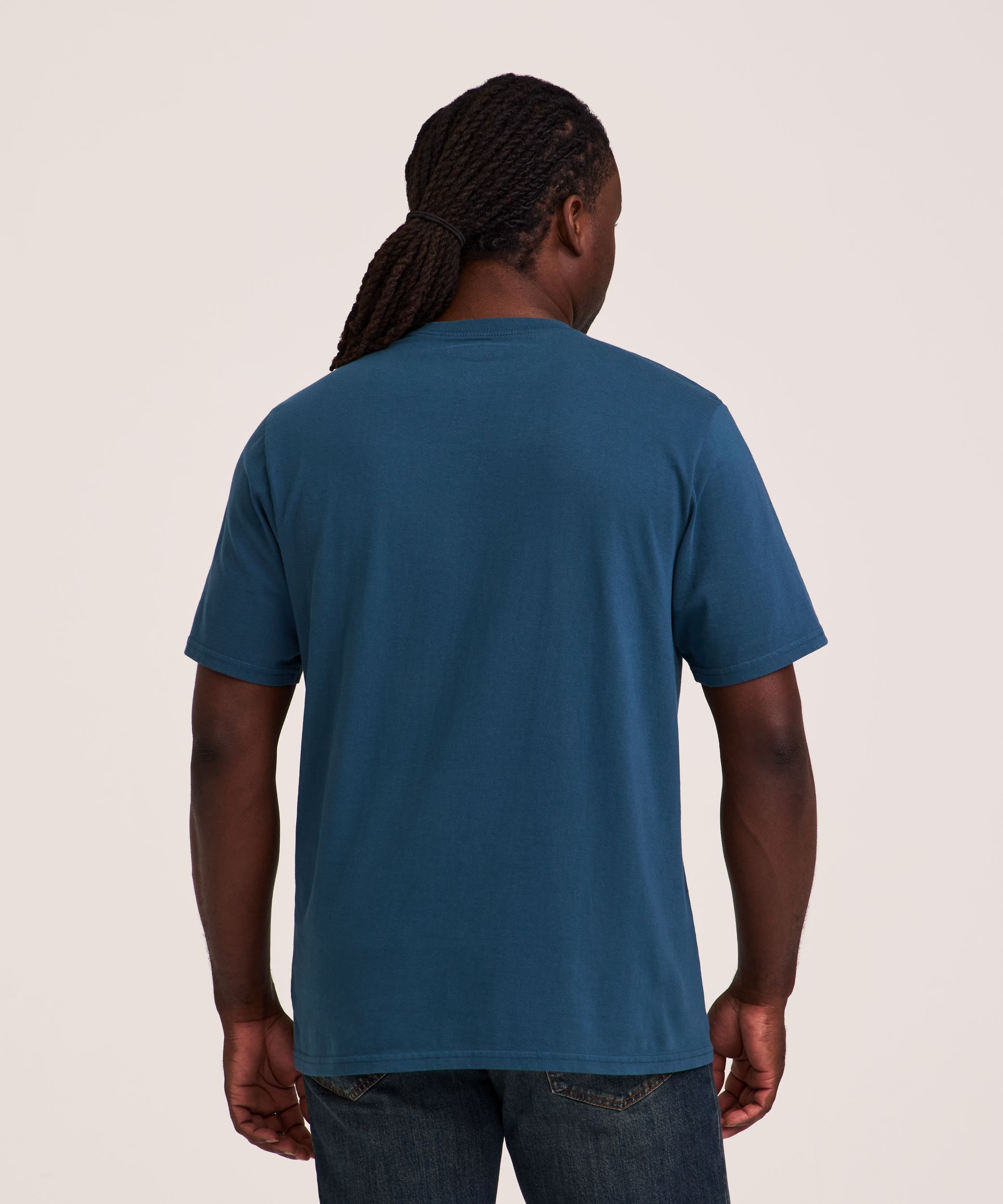 Denver Hayes Men's 50 Wash Classic Fit Crewneck T-Shirt