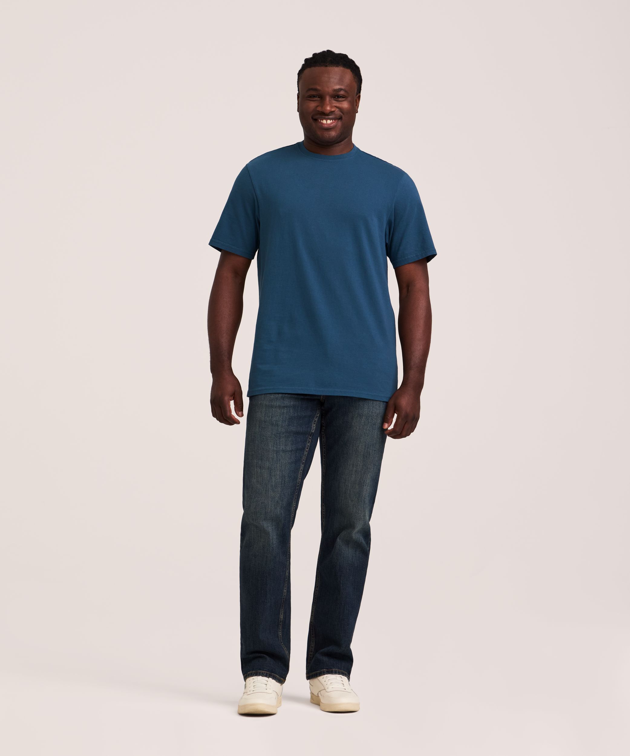 Denver Hayes Men's 50 Wash Classic Fit Crewneck T-Shirt