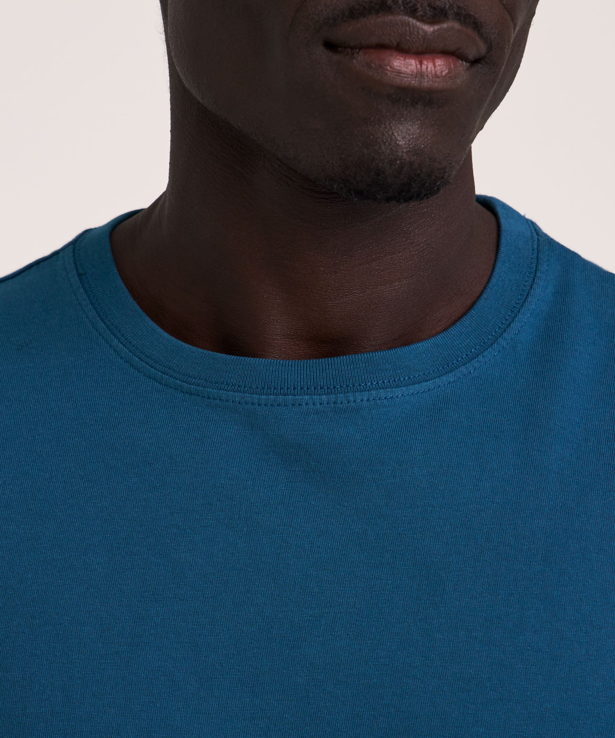 Denver Hayes Men's 50 Wash Long Sleeve Classic Fit Crew Neck T-Shirt