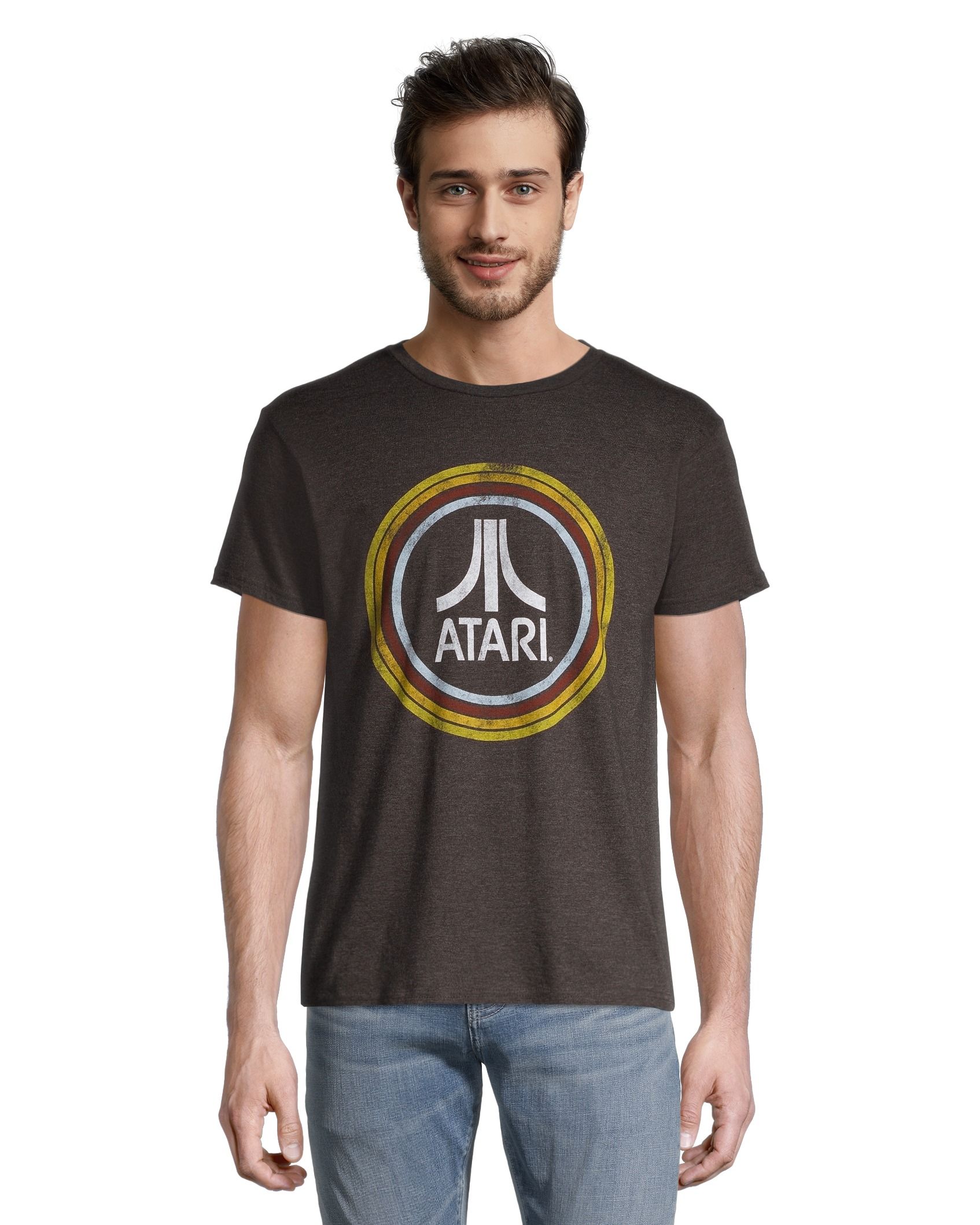 Logo T-Shirt Men's Atari Retro Graphic T Shirt - Charcoal Heather | Marks