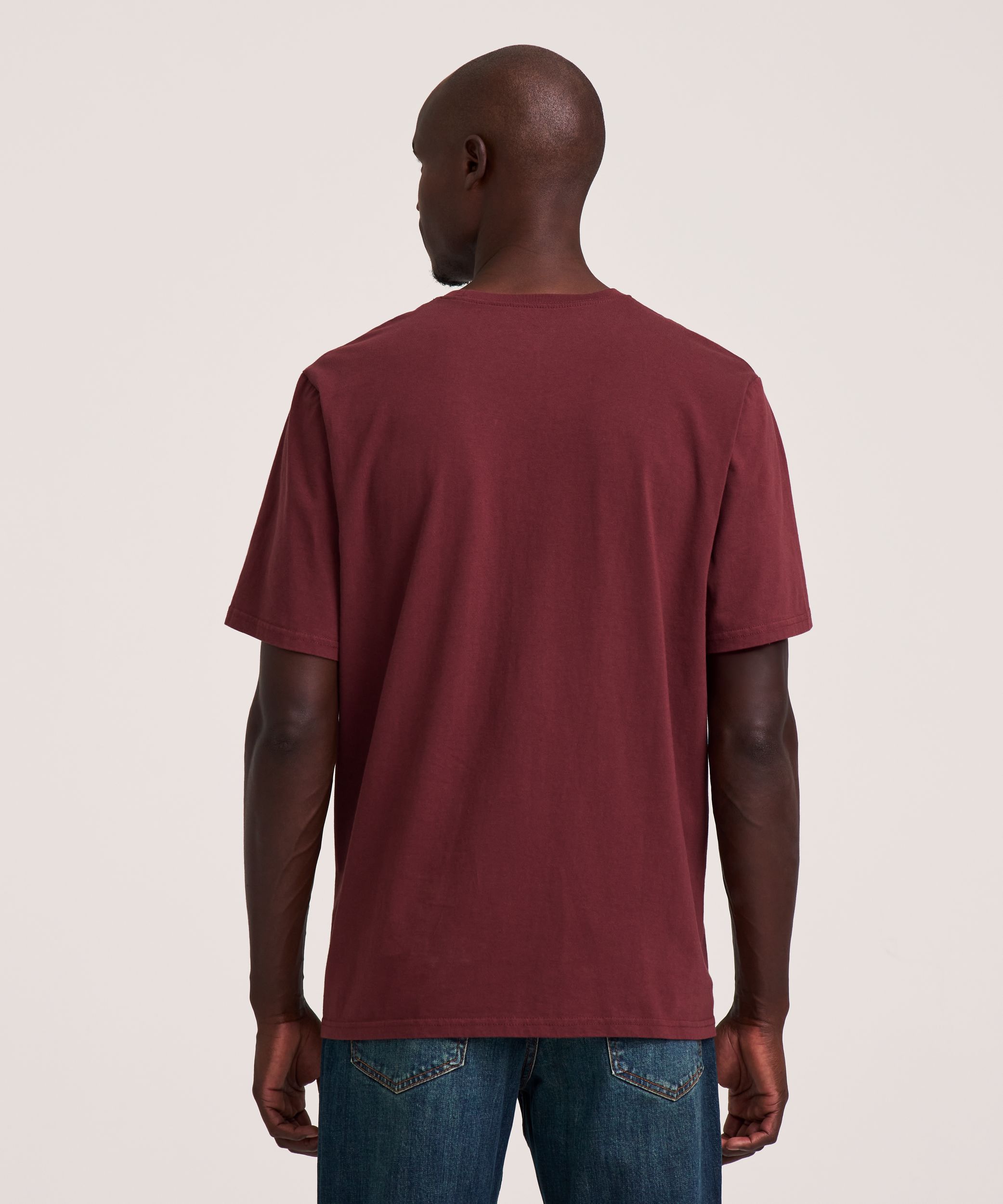 Denver Hayes Men's 50 Wash Classic Fit Crewneck T-Shirt