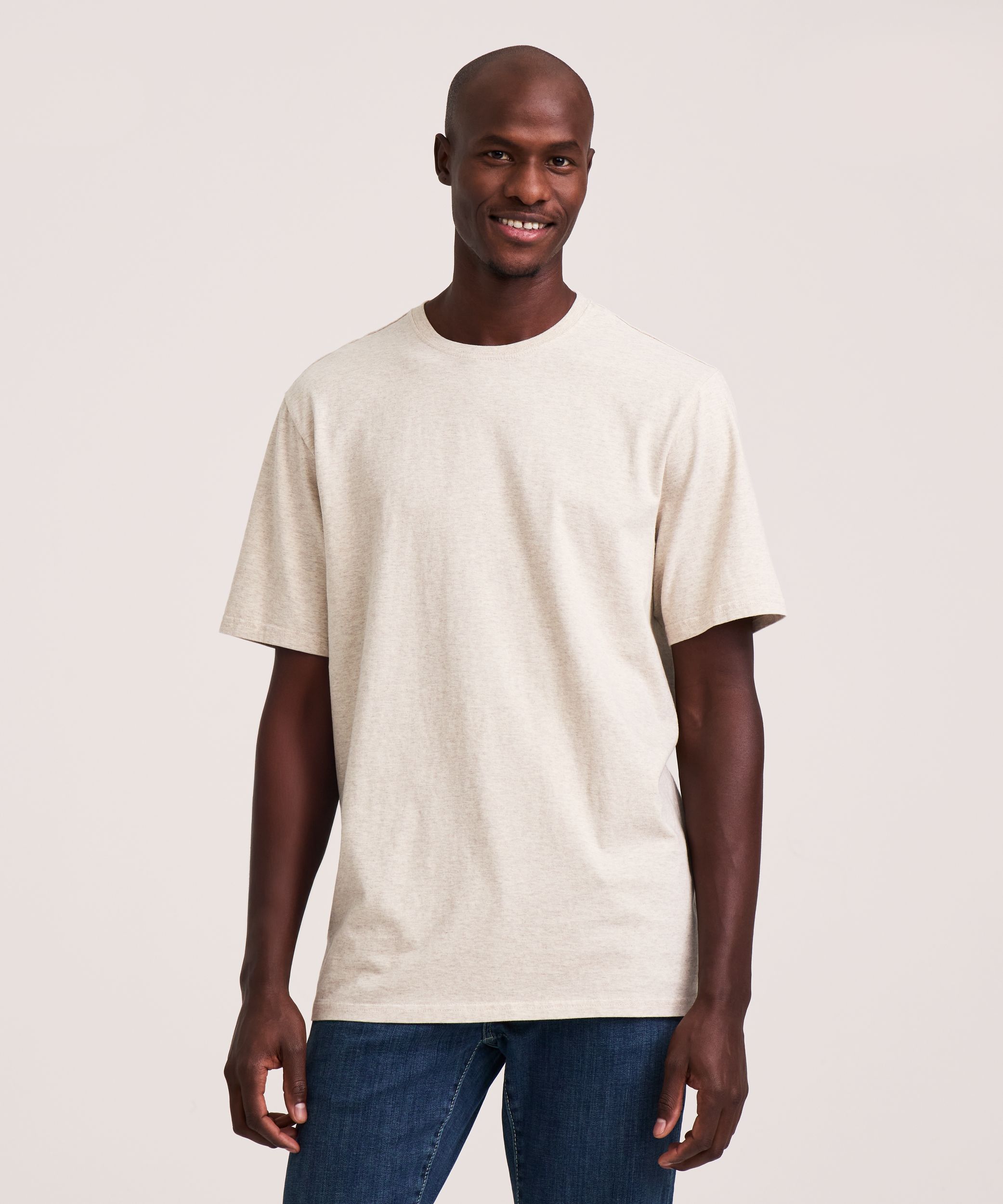 Denver Hayes Men's 50 Wash Classic Fit Crewneck T-Shirt
