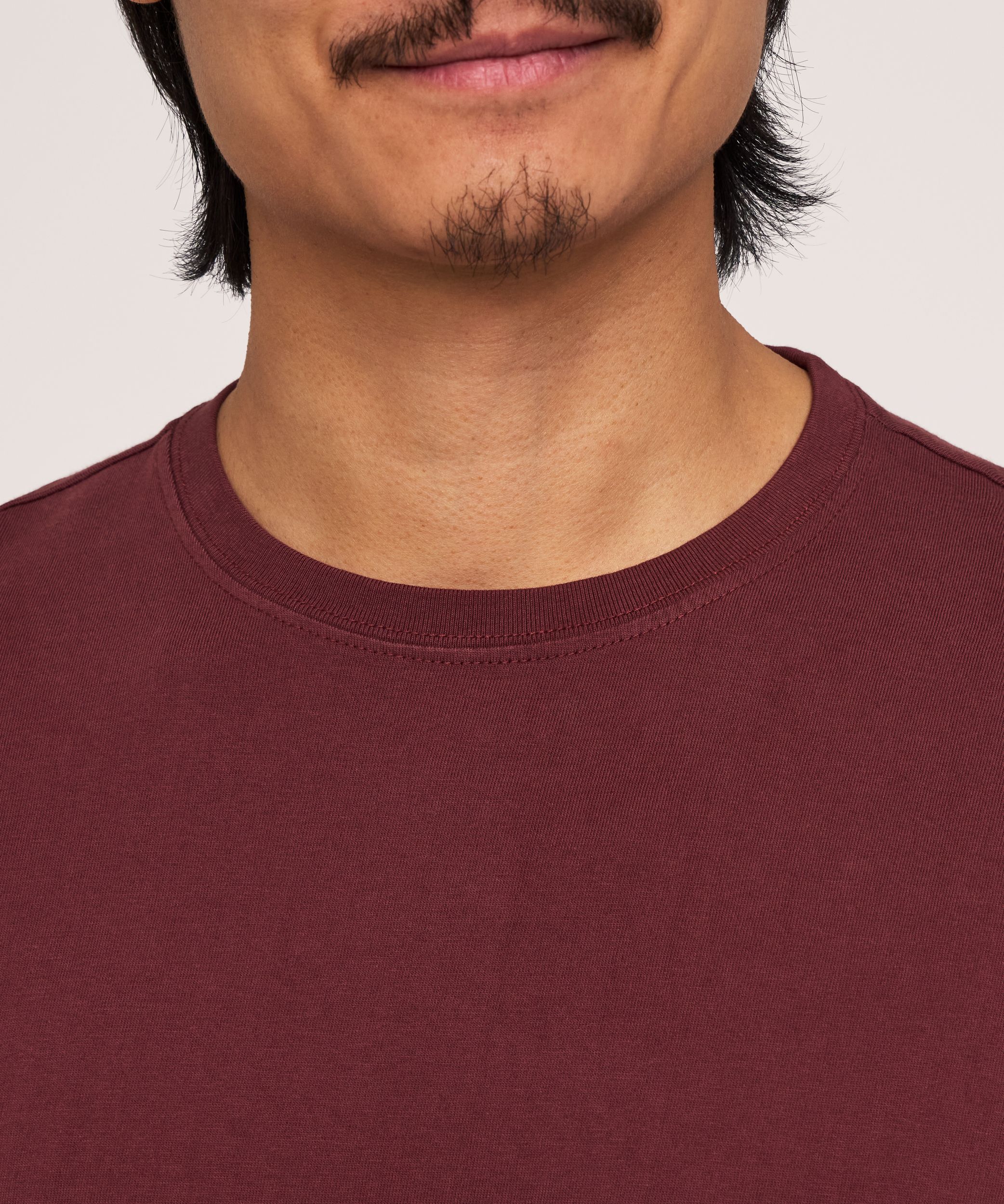 Denver Hayes Men's 50 Wash Long Sleeve Classic Fit Crew Neck T-Shirt