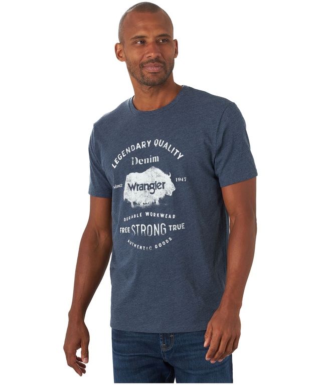 Wrangler Men's Legendary Quality Crewneck Graphic T Shirt
