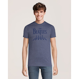 T-shirt à col ras du cou avec graphique The Beatles Abbey Road pour hommes Front_Flat