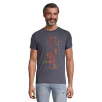 Logo T-Shirt Men's Jimi Hendrix Crewneck Graphic T Shirt Front_Flat