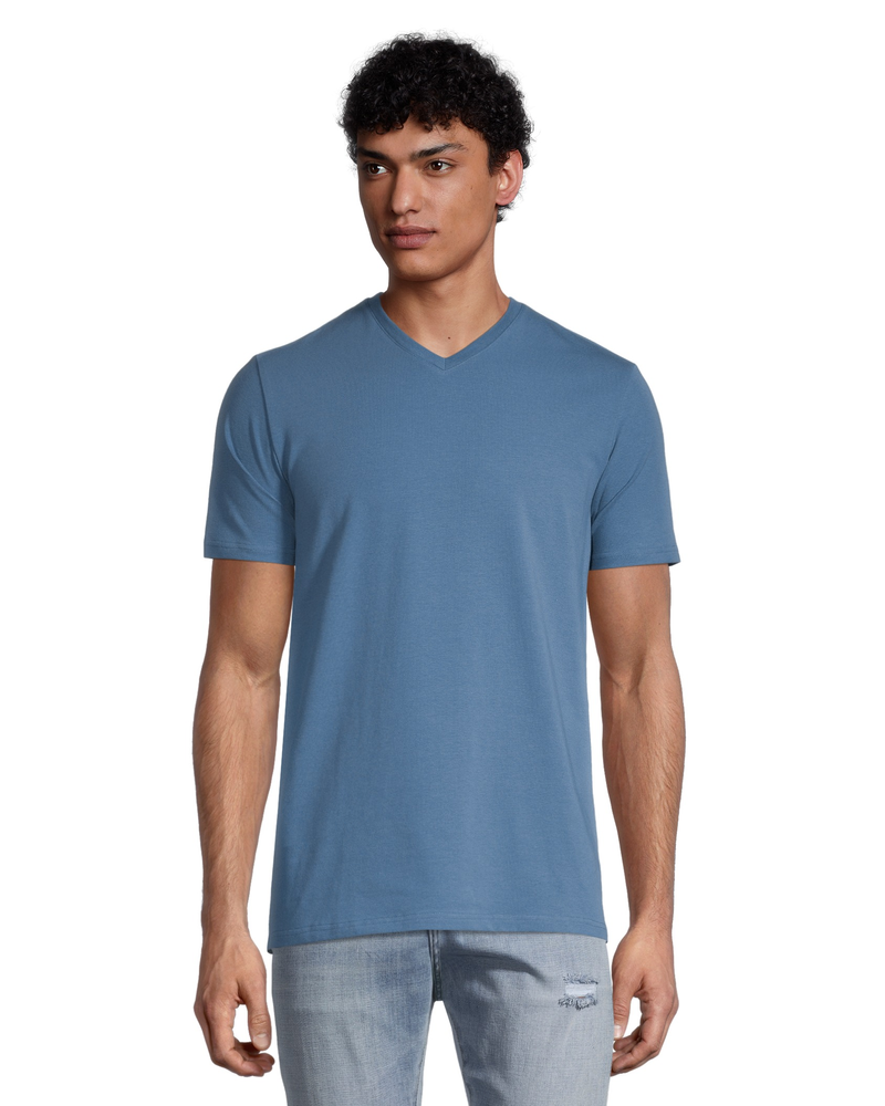 Denver Hayes Men's Modern Fit V-Neck Stretch T Shirt