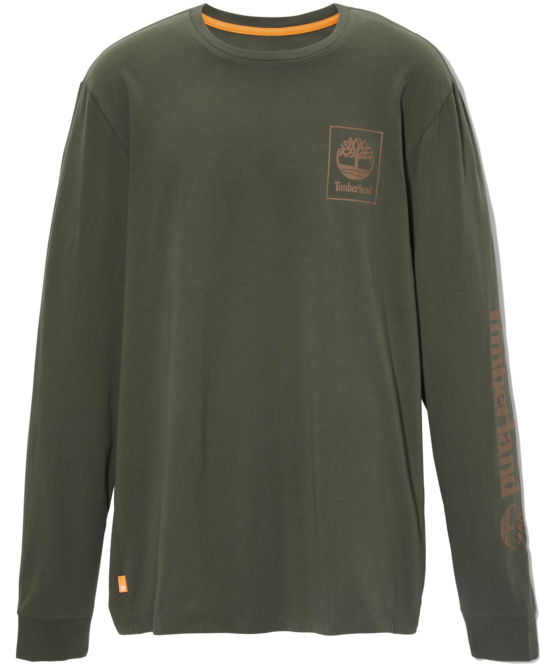 Timberland T-shirt de base à manches longues et à logo d’arbre pour hommes
