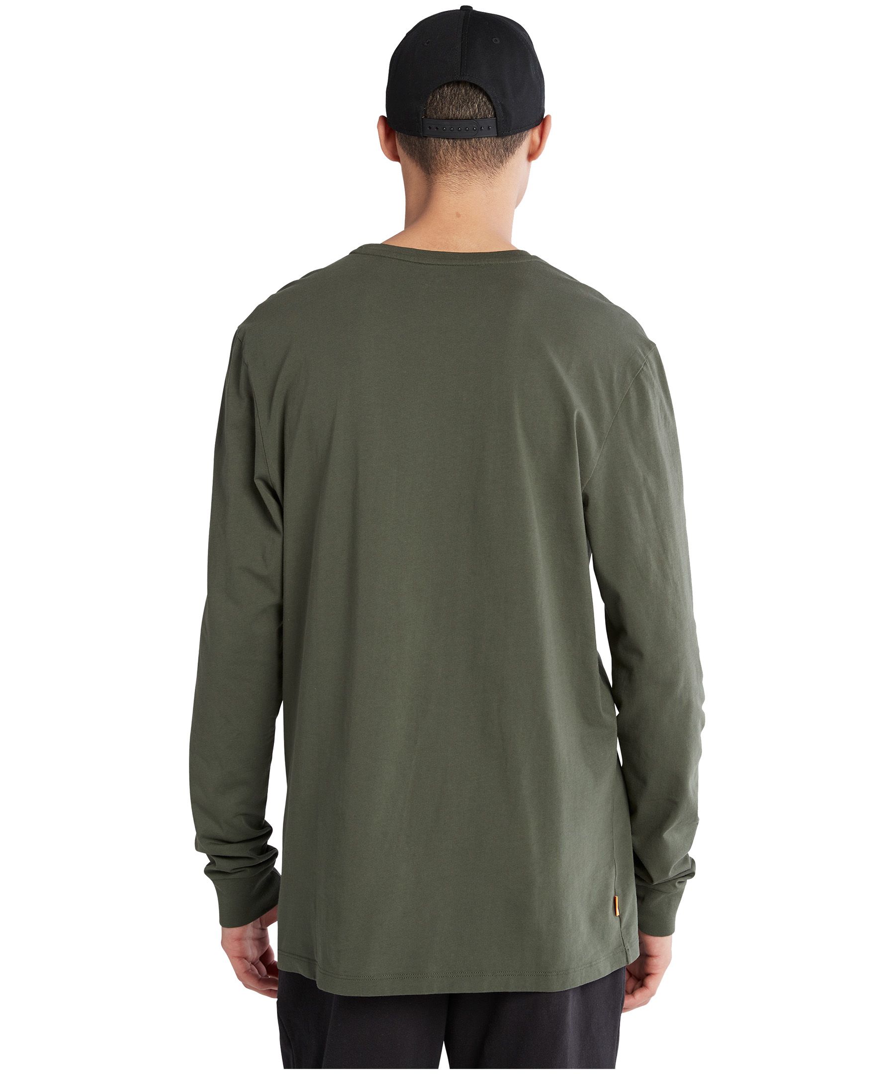 Timberland T-shirt de base à manches longues et à logo d’arbre pour hommes