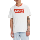 Levi's Men's Batwing Logo Relaxed Fit Crewneck Cotton Ringer T Shirt Front_Flat