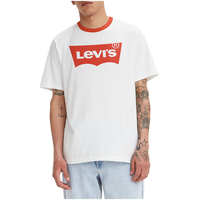 Levi's Men's Batwing Logo Relaxed Fit Crewneck Cotton Ringer T Shirt Front_Flat