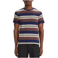 Levi's Men's Classic Pocket Striped Crewneck Cotton Slub Jersey T Shirt Front_Flat