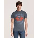 Logo T-Shirt Men's Aerosmith Crewneck Graphic T Shirt Front_Flat