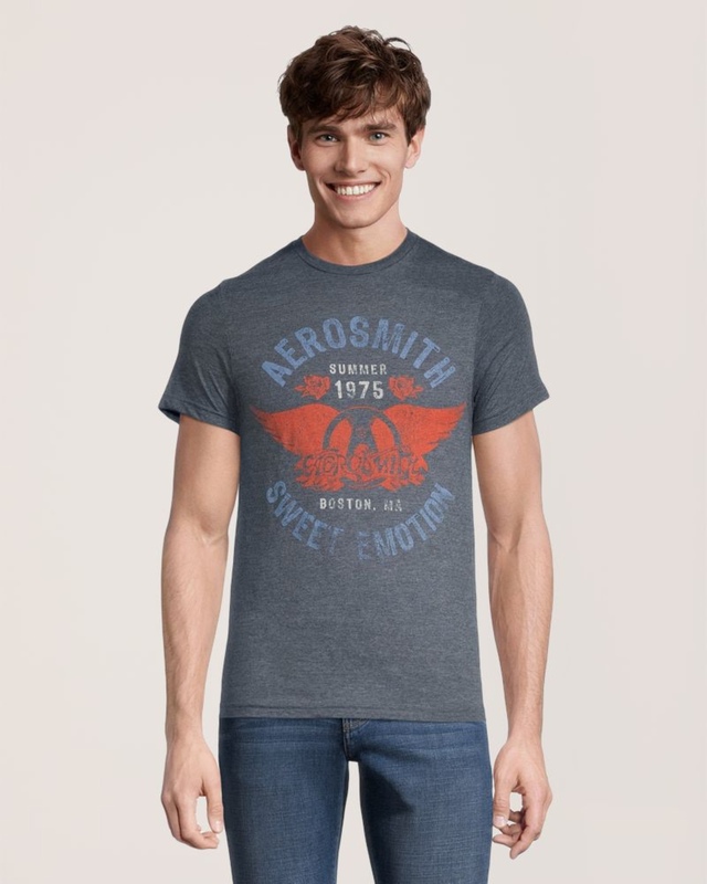 Logo T-Shirt Men's Aerosmith Crewneck Graphic T Shirt