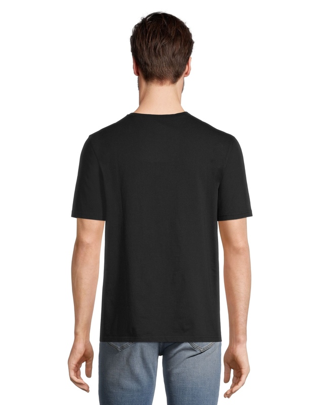 TOM FORD: T-shirt noir en lyocell et coton à col ras du cou | France