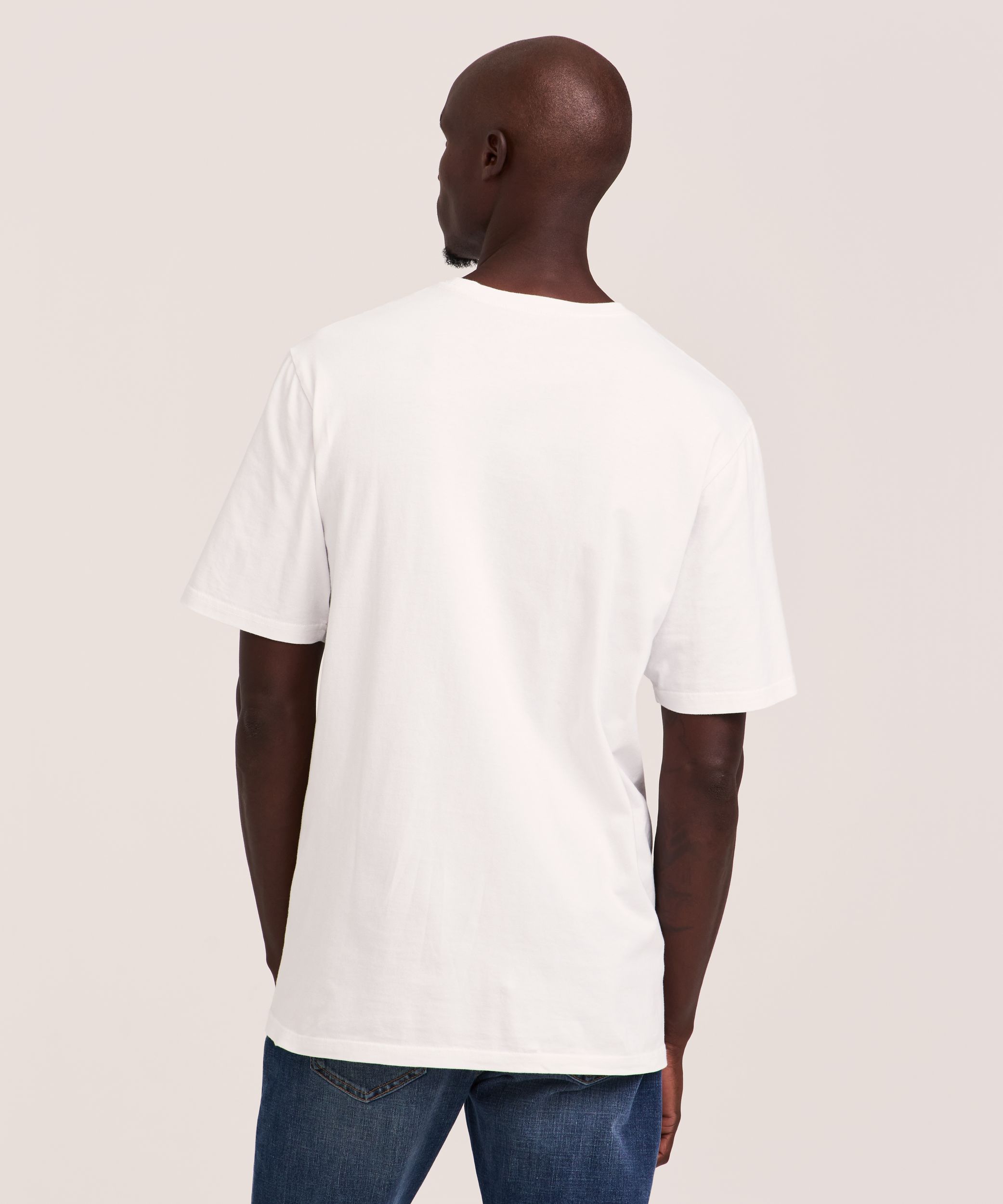 Denver Hayes Men's 50 Wash Classic Fit Chest Pocket Crewneck Cotton T-Shirt