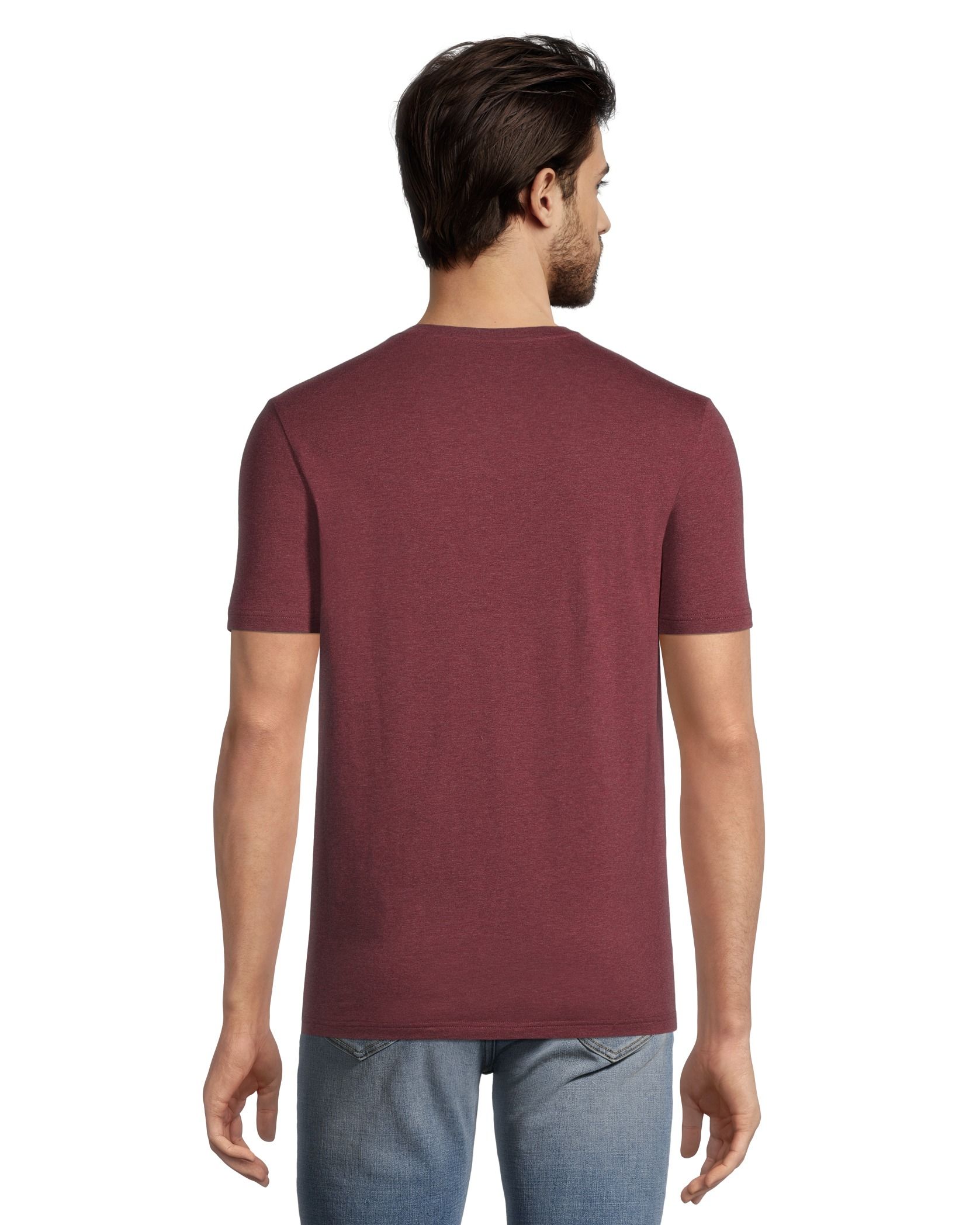 T-shirt extensible à encolure en V et à manches courtes, Denver Hayes