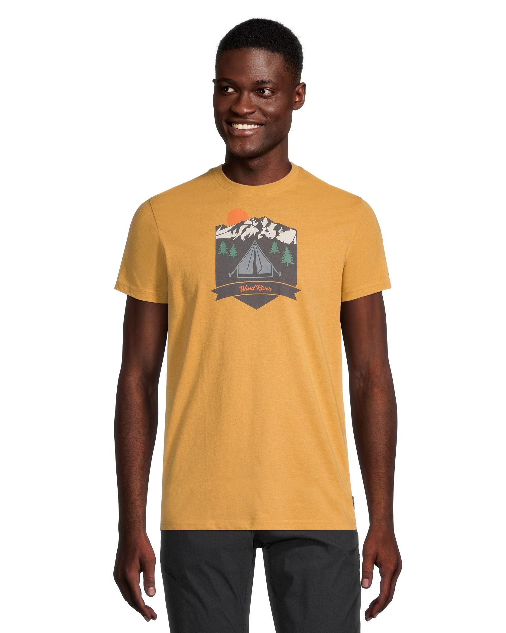 WindRiver Men's Camp Graphic Short Sleeve Crewneck T Shirt | Marks