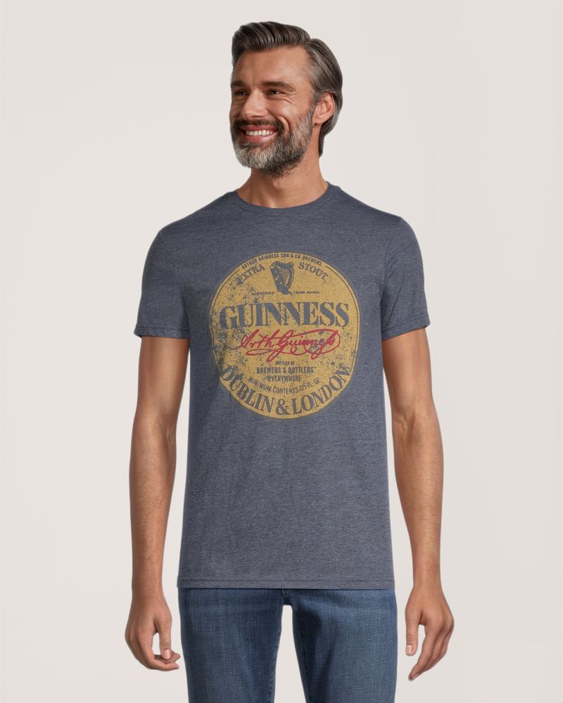 T-shirt graphique à col ras du cou, pour hommes, Guinness