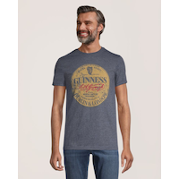 Logo T-Shirt Men's Guinness Crewneck Graphic T Shirt Front_Flat