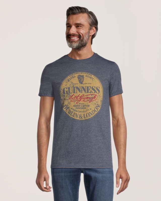 Logo T-Shirt Men's Guinness Crewneck Graphic T Shirt