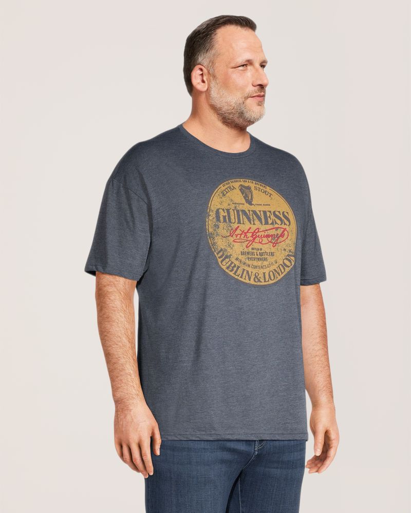 T-shirt graphique à col ras du cou, pour hommes, Guinness