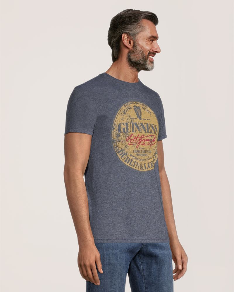 T-shirt graphique à col ras du cou, pour hommes, Guinness