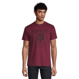 T-shirt graphique en coton à col ras du cou pour hommes, Panther Motorcycles, Logo T-Shirt Front_Flat