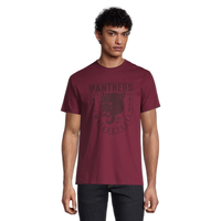 T-shirt graphique en coton à col ras du cou pour hommes, Panther Motorcycles, Logo T-Shirt Front_Flat