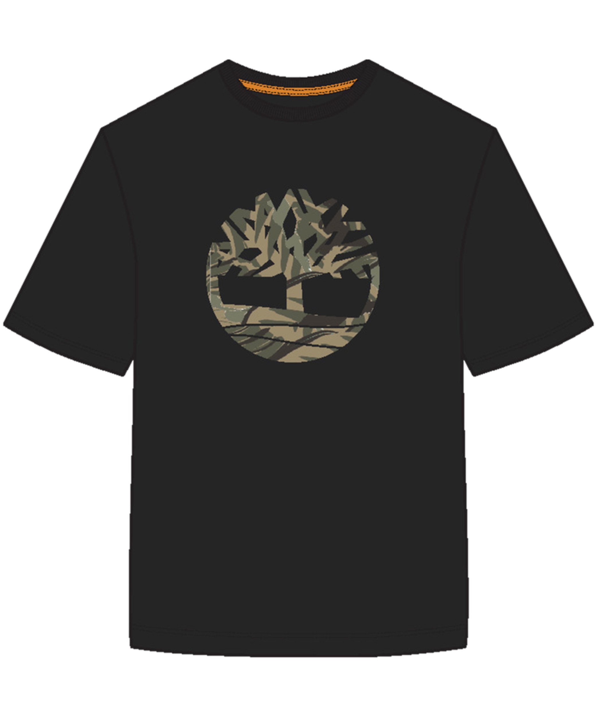 Timberland Men's Tree Camo Crewneck Cotton T Shirt | Marks