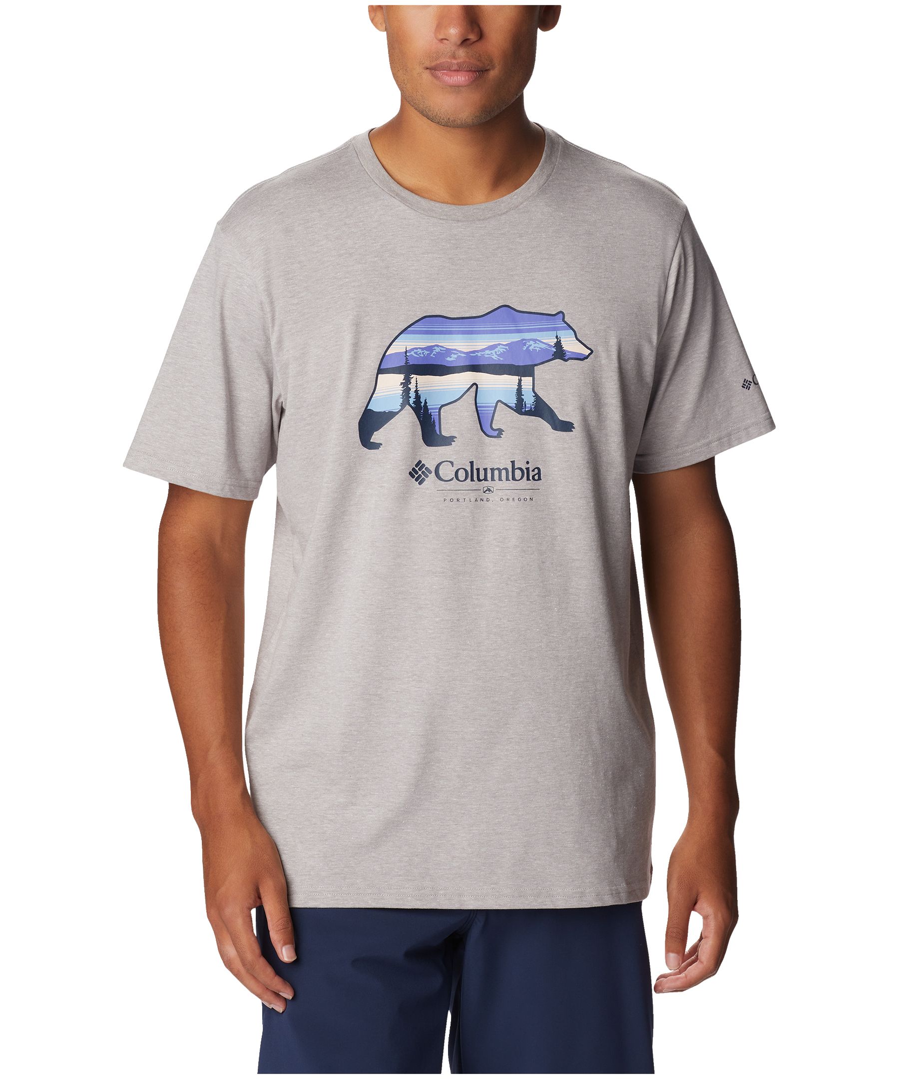 social batteri avis Columbia Men's Rockaway River Bear Graphic Crewneck Cotton T Shirt | Marks