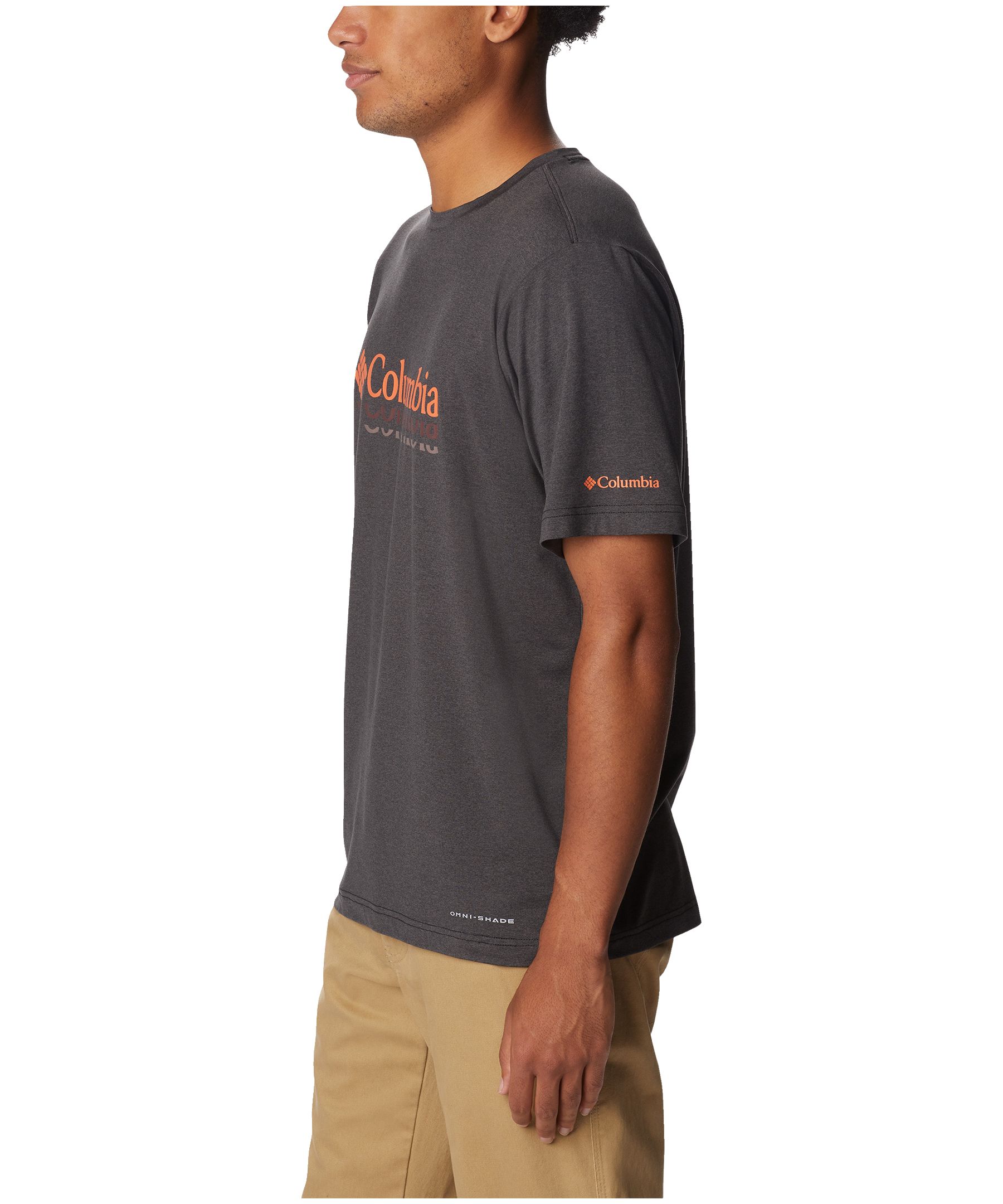 Uovertruffen nødsituation damper Columbia Men's Tech Trail Omni-Shade Graphic T Shirt | Marks