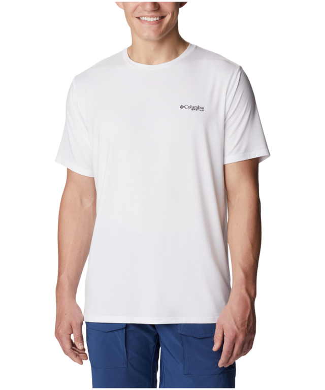 Columbia Men's PFG Big Bait OmniShade Tech Crewneck T Shirt Marks