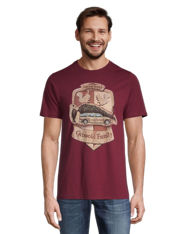 Logo T-Shirt T-shirt graphique des Fêtes pour hommes, famille Griswold