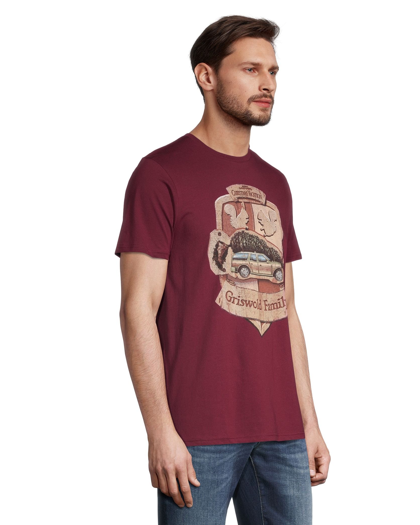 Logo T-Shirt T-shirt graphique des Fêtes pour hommes, famille Griswold