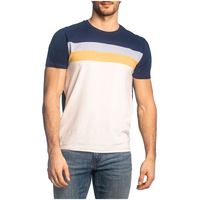 T-shirt à col ras du cou à blocs de couleur pour hommes, Lois, Denver Front_Angled_Right