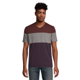 T-shirt extensible à manches courtes de coupe moderne à encolure en V pour hommes, Denver Hayes Front_Flat