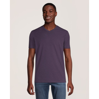 T-shirt extensible à encolure en V et à manches courtes, Denver Hayes Front_Flat