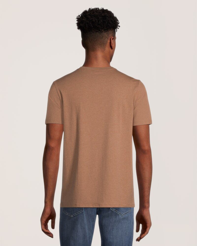 T-shirt extensible à encolure en V et à manches courtes, Denver Hayes