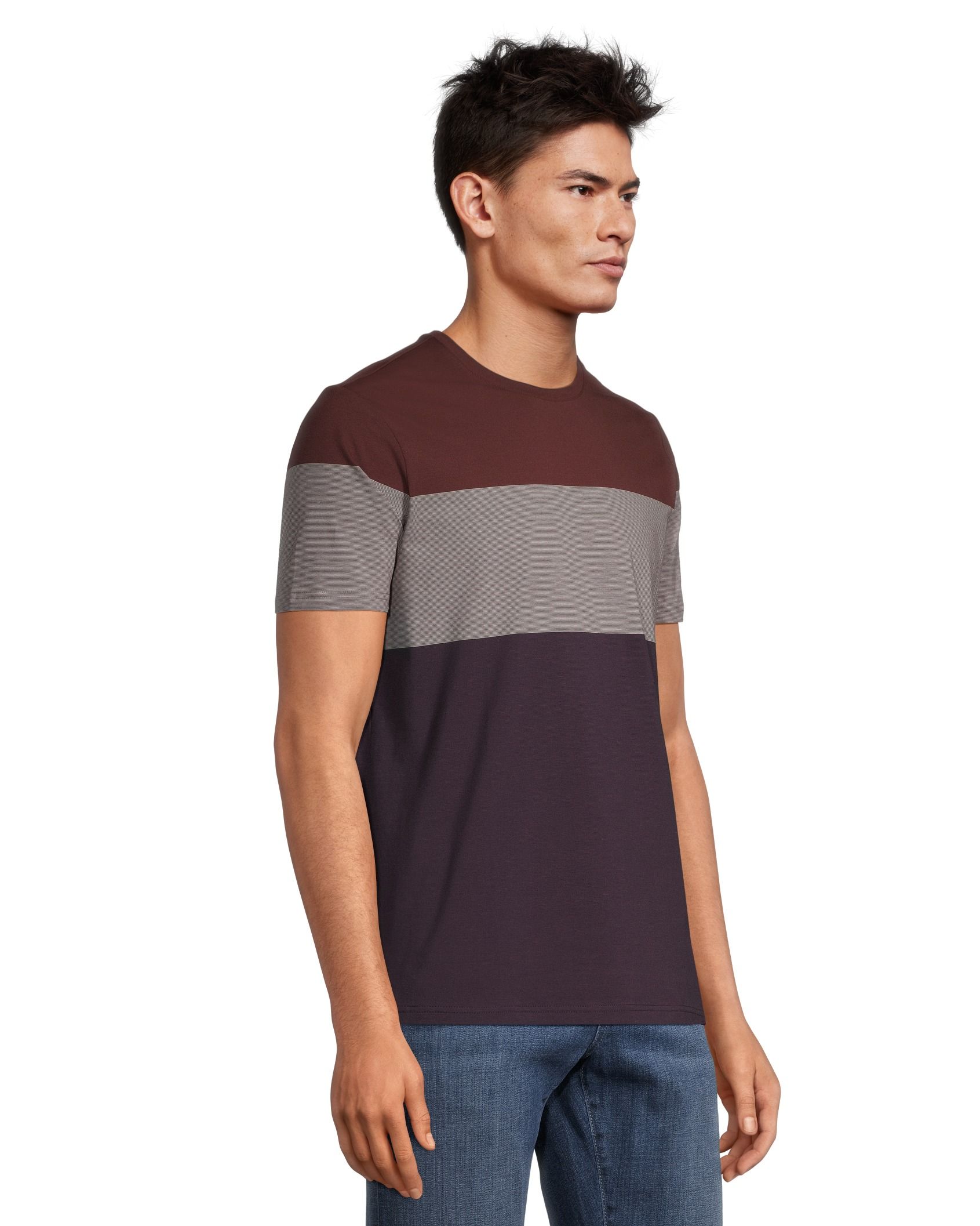 Denver Hayes Men's Modern Fit Short Sleeve Stretch Crewneck T Shirt