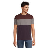T-shirt extensible à manches courtes de coupe moderne à col ras du cou pour hommes, Denver Hayes Front_Flat