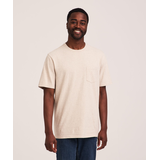 T-shirt en coton 50&nbsp;lavages de coupe classique à col ras du cou avec poche de poitrine pour hommes, Denver Hayes
