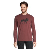 T-shirt à manches courtes et à col ras du cou avec graphique «True North» pour hommes, WindRiver Front_Flat
