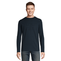 T-shirt à manches longues avec logo en relief pour hommes, Bowen, Helly Hansen Front_Flat