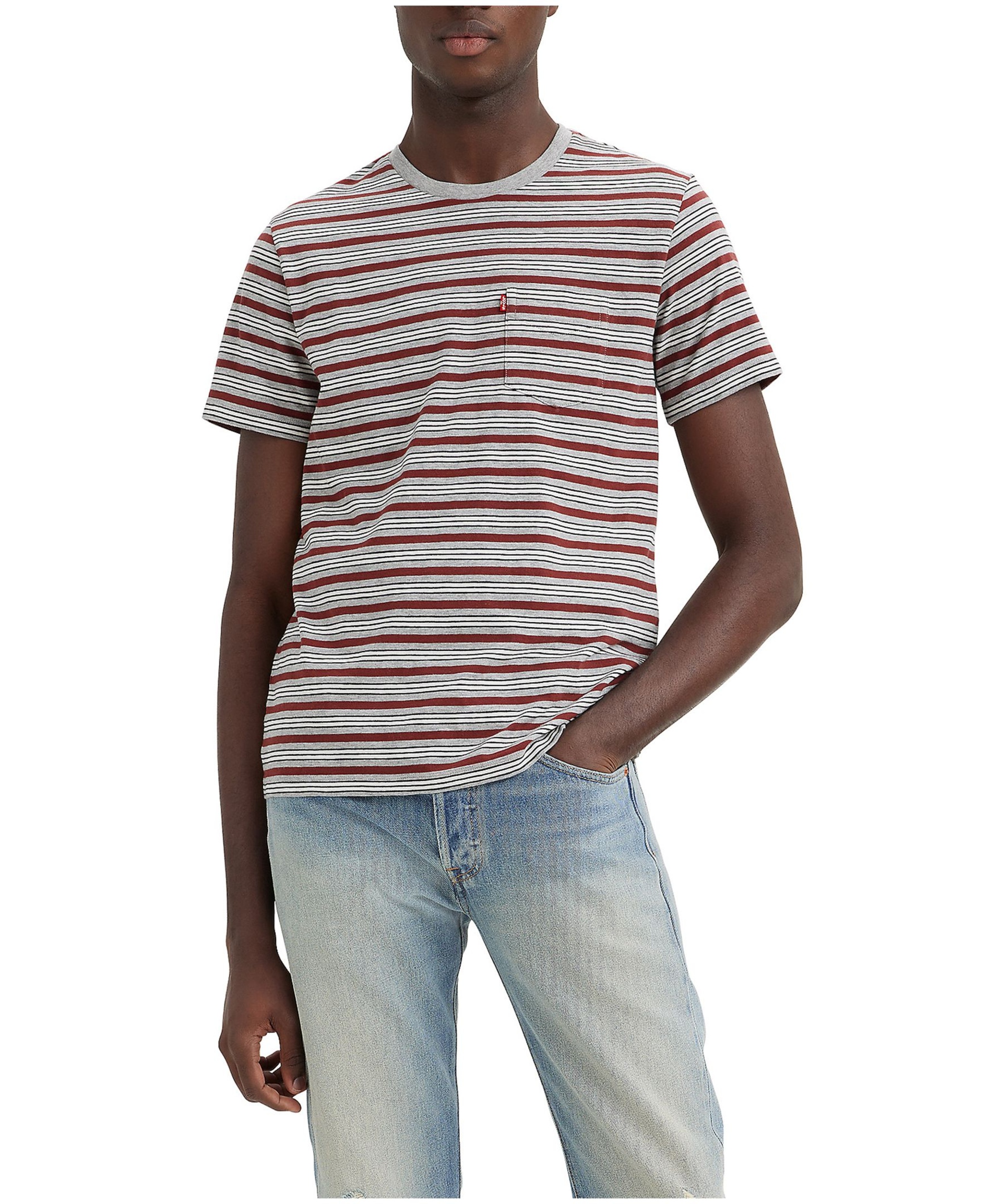 Levi's Men's Standard Fit Stripe Pocket T Shirt | Marks