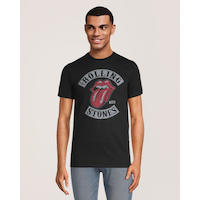 Logo T-Shirt Men's Rolling Stones Classic Fit Crewneck Graphic T Shirt Front_Flat