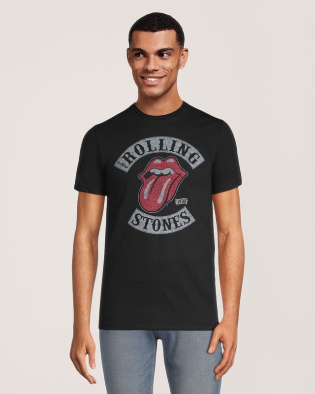 Logo T-Shirt Men's Rolling Stones Classic Fit Crewneck Graphic T Shirt