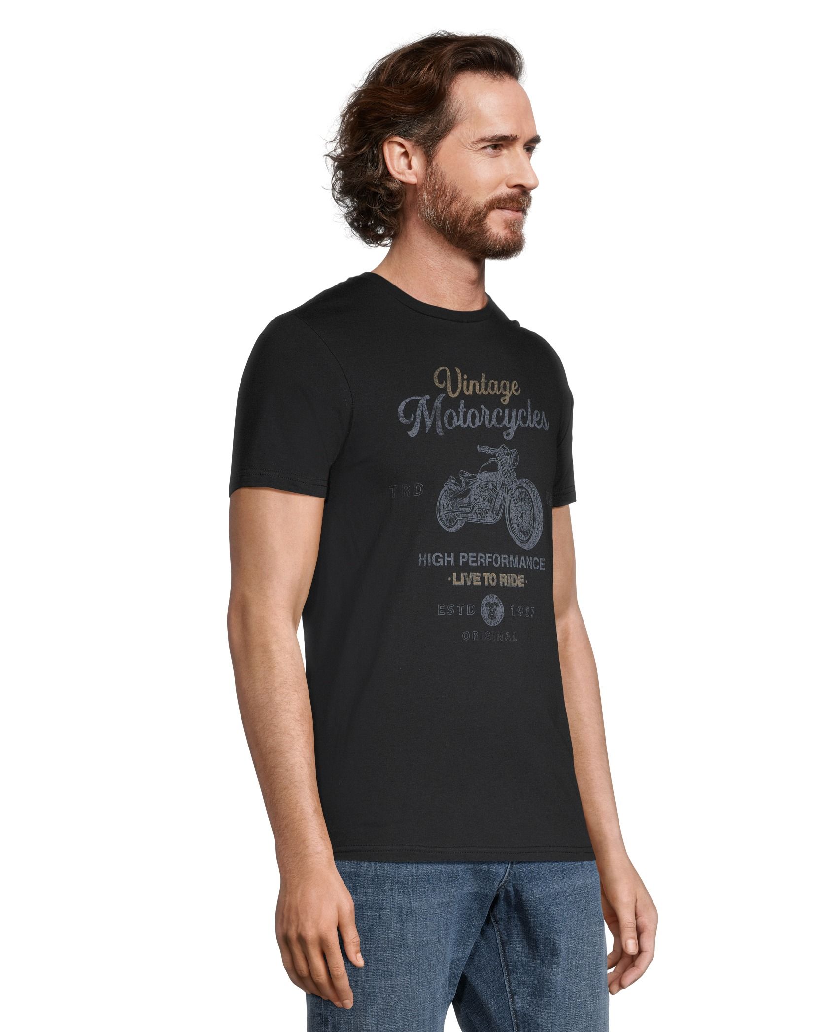 Vintage motorcycle t shirts for men top