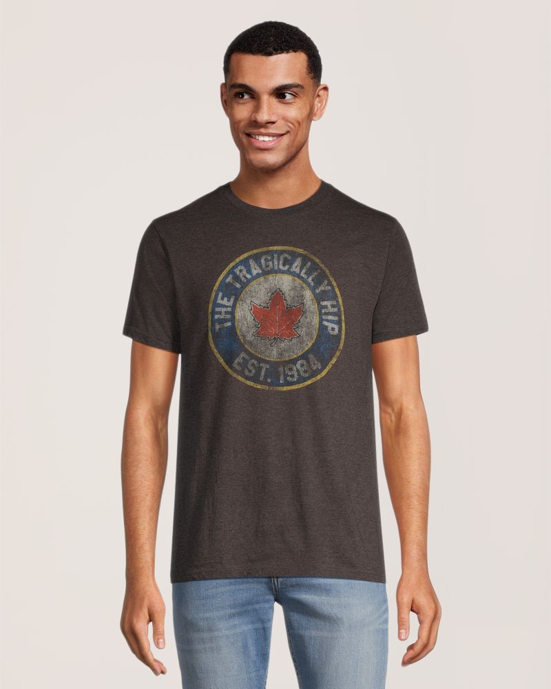 Men's Tragically Hip Retro Regular Fit Crewneck Graphic T-Shirt