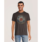 T-shirt graphique rétro coupe régulière à col ras du cou avec logo pour hommes, Tragically Hip